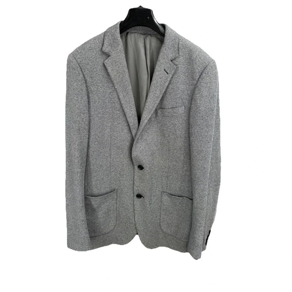 Bonobos Italian Fabric Gray Cotton Sport Coat Blazer Size 38L